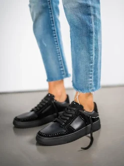 Kennel & Schmenger – Sneaker aus Veloursleder Schwarz
