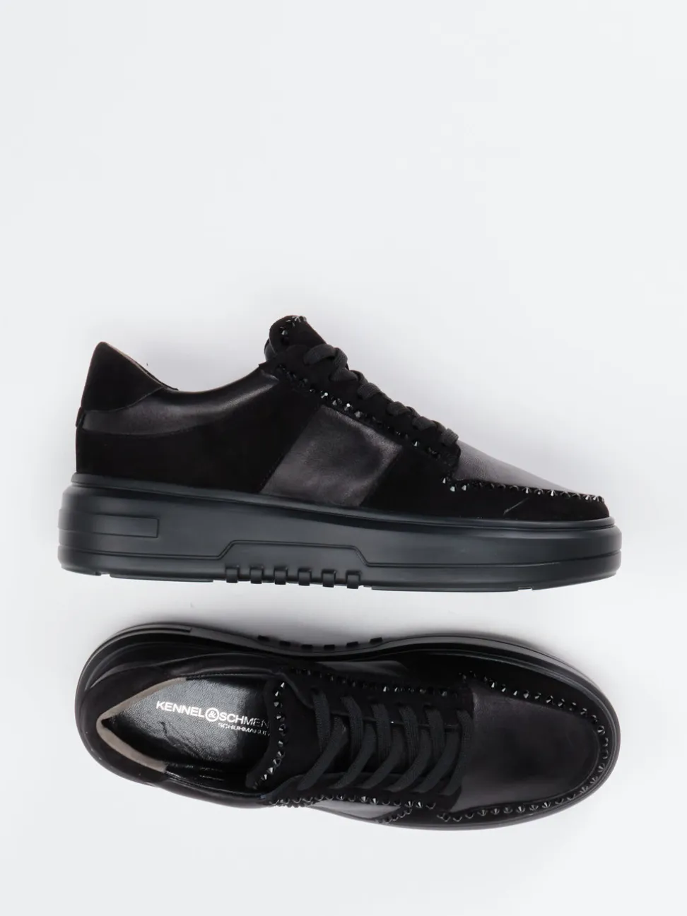 Kennel & Schmenger – Sneaker aus Veloursleder Schwarz