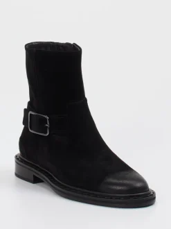 Kennel & Schmenger – Stiefelette aus Veloursleder Schwarz