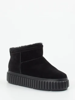 Kennel & Schmenger – Stiefelette aus Veloursleder schwarz