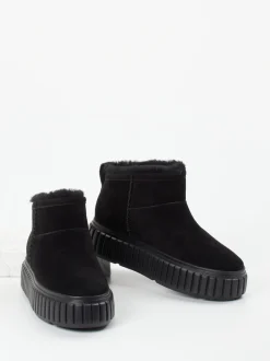 Kennel & Schmenger – Stiefelette aus Veloursleder schwarz