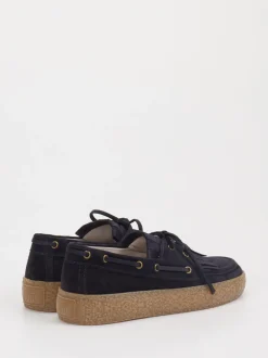Kennel & Schmenger – Bootsschuh aus Veloursleder Dunkelblau