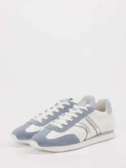 Kennel & Schmenger – Sneaker aus Velour/Leder Cremeweiß