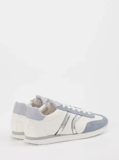 Kennel & Schmenger – Sneaker aus Velour/Leder Cremeweiß