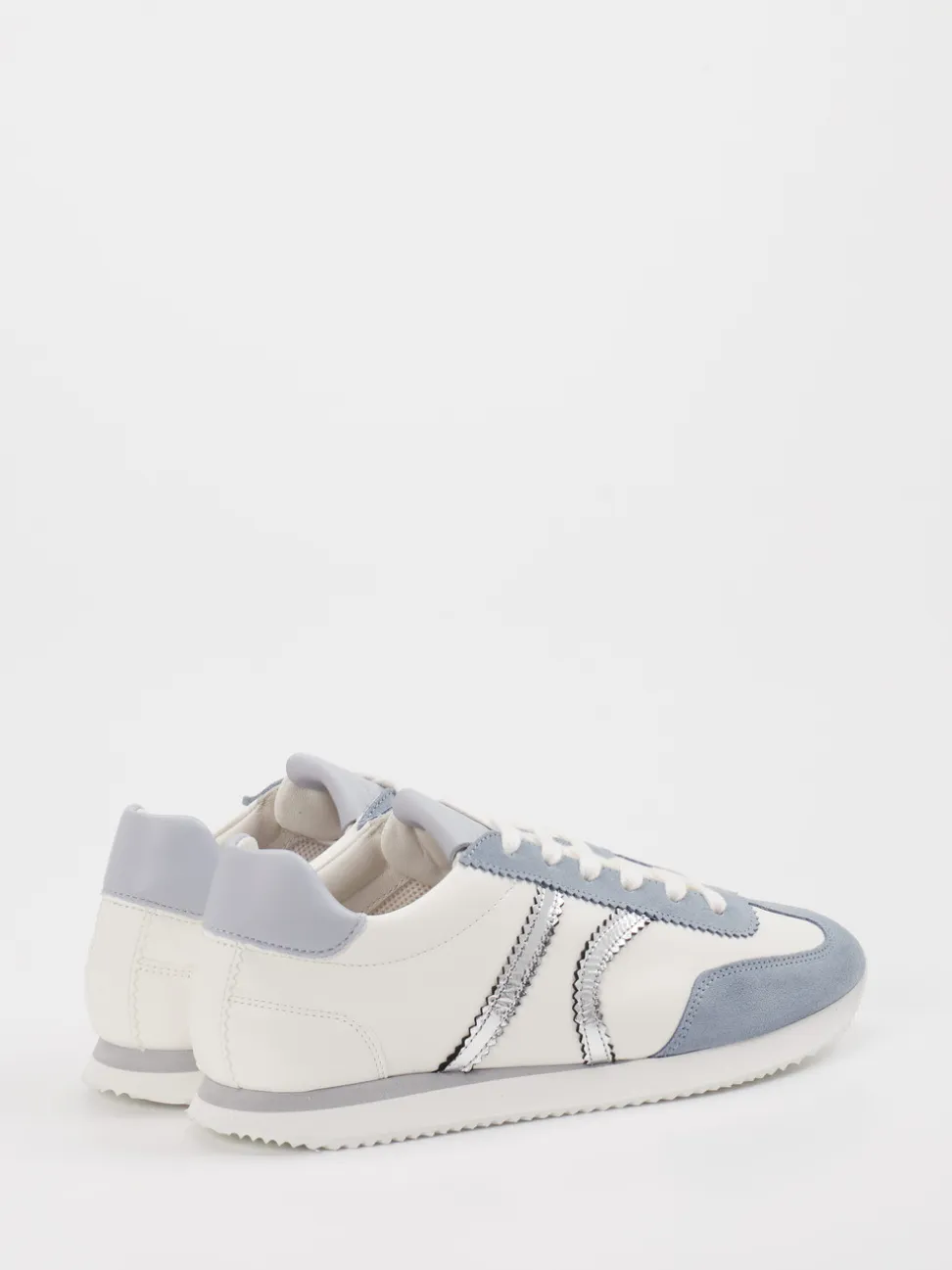 Kennel & Schmenger – Sneaker aus Velour/Leder Cremeweiß