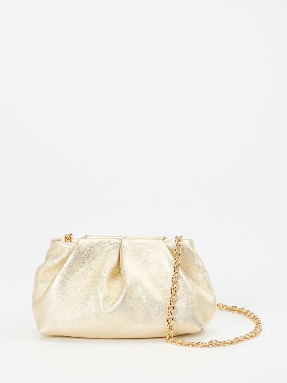 Konstantin Starke – Abendtasche aus Metallicleder Gold