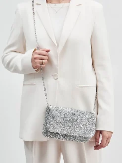 Konstantin Starke – Abendtasche aus Textil in Silber