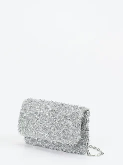 Konstantin Starke – Abendtasche aus Textil in Silber