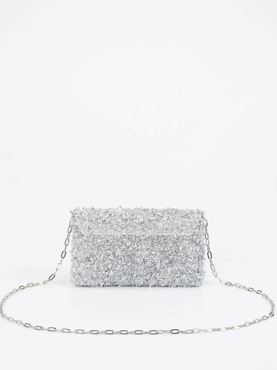 Konstantin Starke – Abendtasche aus Textil in Silber
