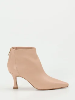Konstantin Starke – Ankle Boots aus Lammleder Rosébeige