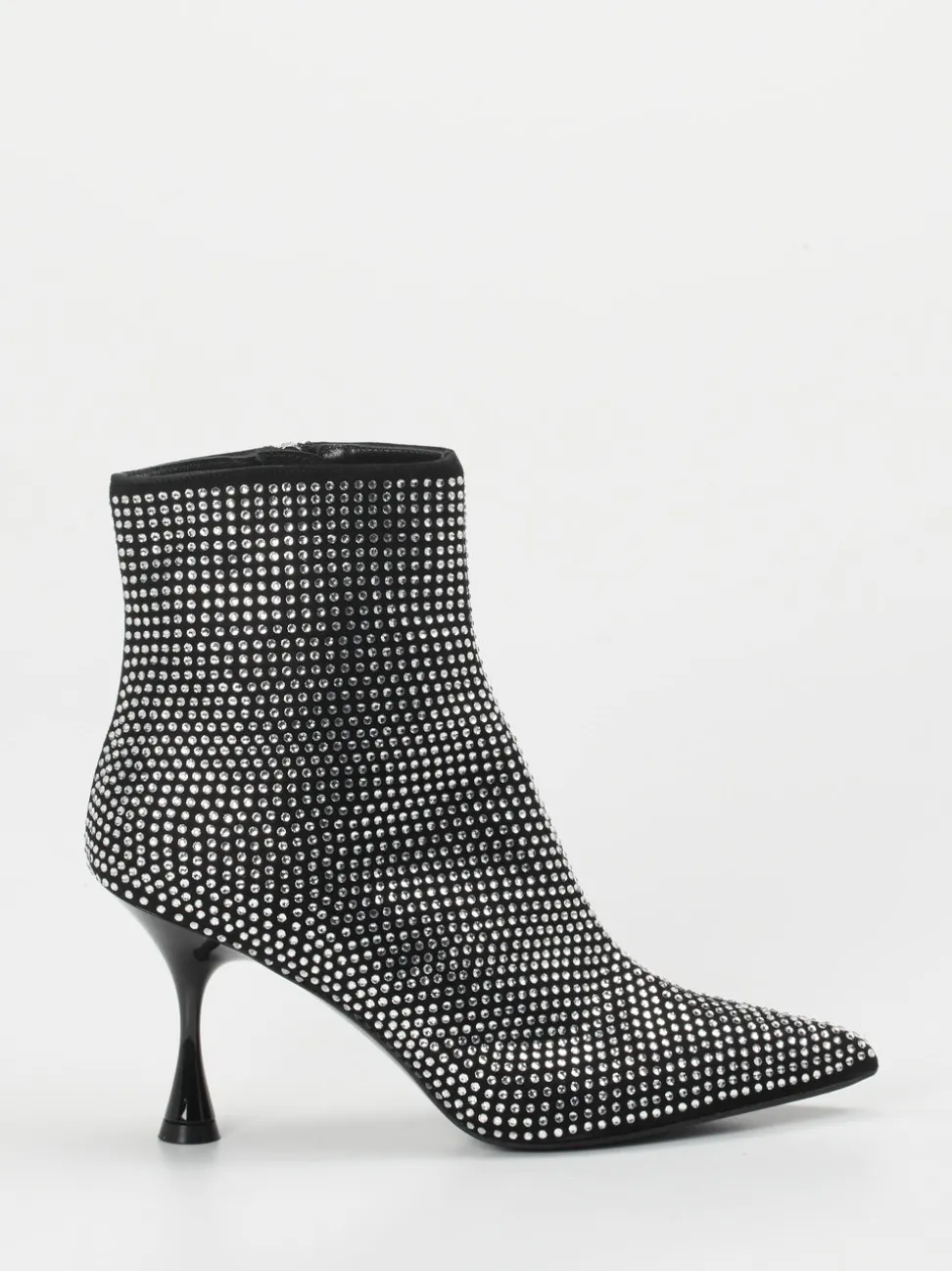 Konstantin Starke – Ankle Boots aus Metallic mit Strass