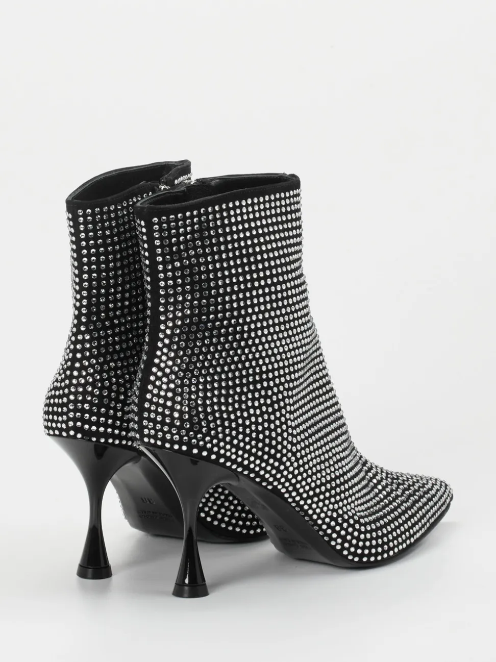 Konstantin Starke – Ankle Boots aus Metallic mit Strass
