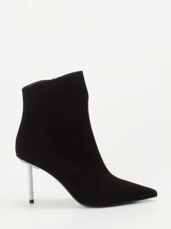 Konstantin Starke – Ankle Boots aus Veloursleder Schwarz
