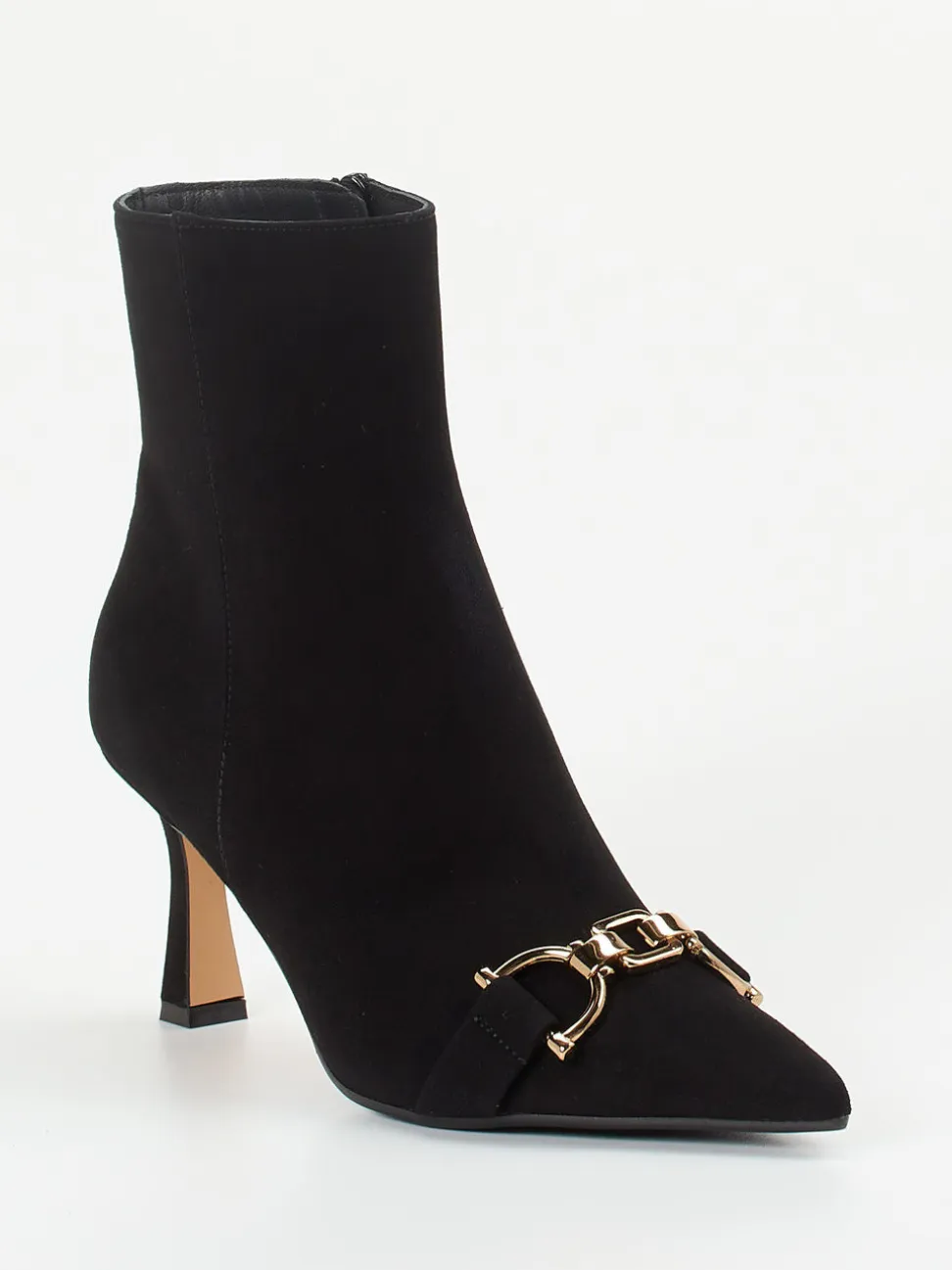 Konstantin Starke – Ankle Boots aus Veloursleder Schwarz