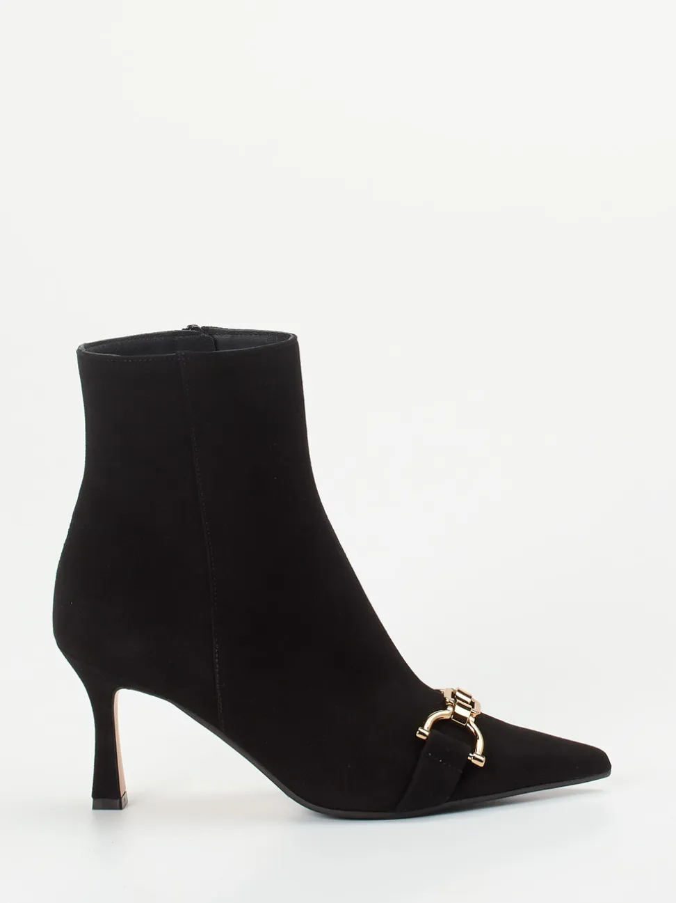 Konstantin Starke – Ankle Boots aus Veloursleder Schwarz