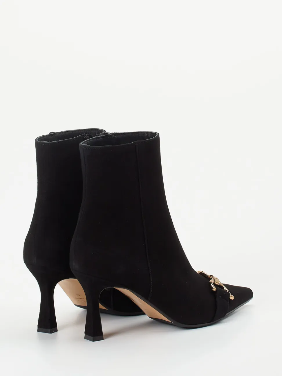 Konstantin Starke – Ankle Boots aus Veloursleder Schwarz