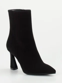 Konstantin Starke – Ankle Boots aus Veloursleder Schwarz
