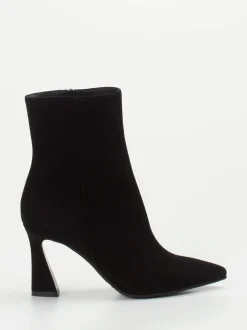 Konstantin Starke – Ankle Boots aus Veloursleder Schwarz