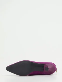 Konstantin Starke – Ankle Boots aus Veloursleder Violett