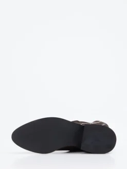 Konstantin Starke – Ankle Boots aus Veloursleder braun