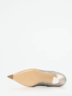 Konstantin Starke – Ankle Boots aus Metallicleder Silber