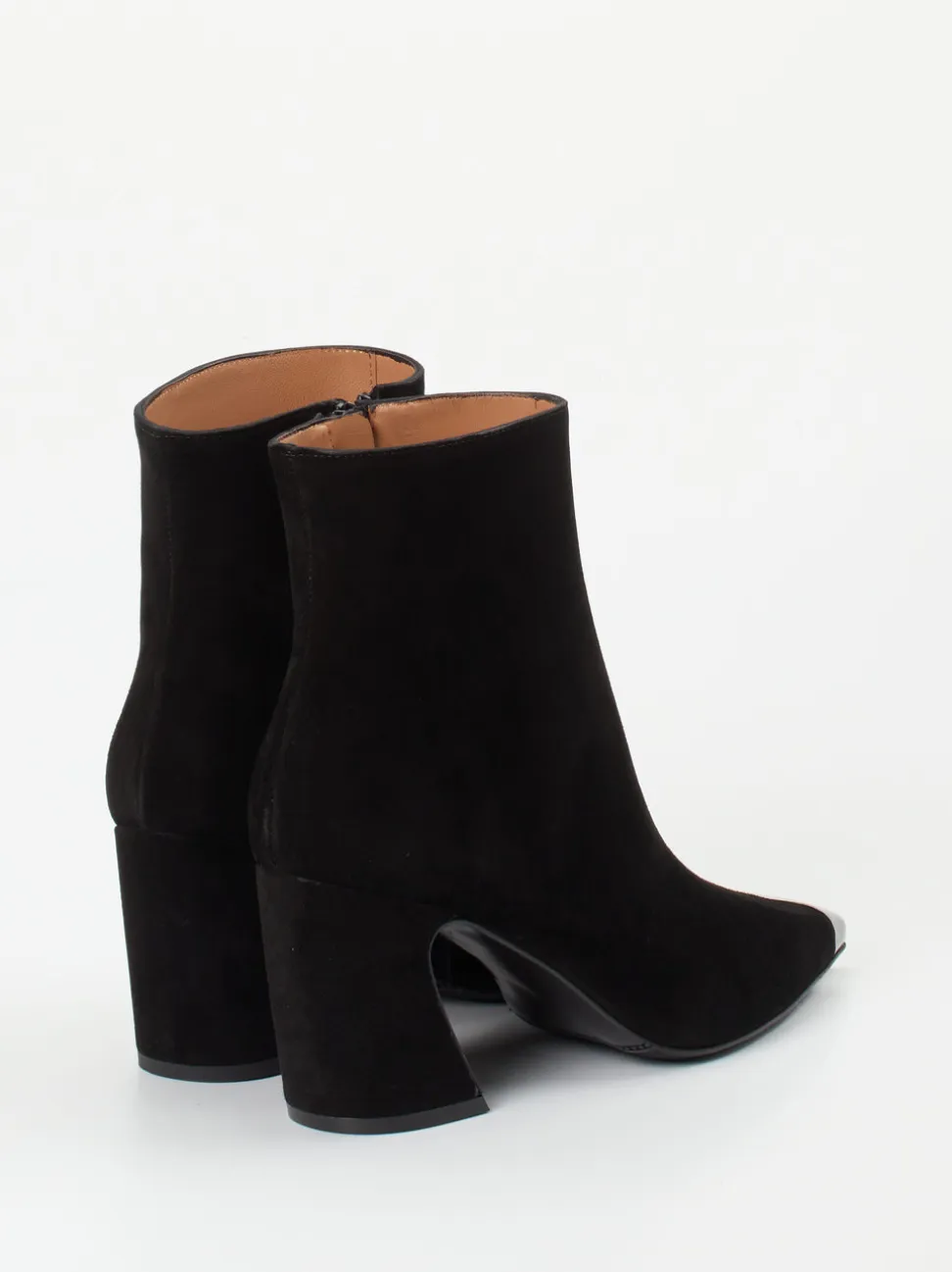 Konstantin Starke – Ankle Boots aus Veloursleder Schwarz