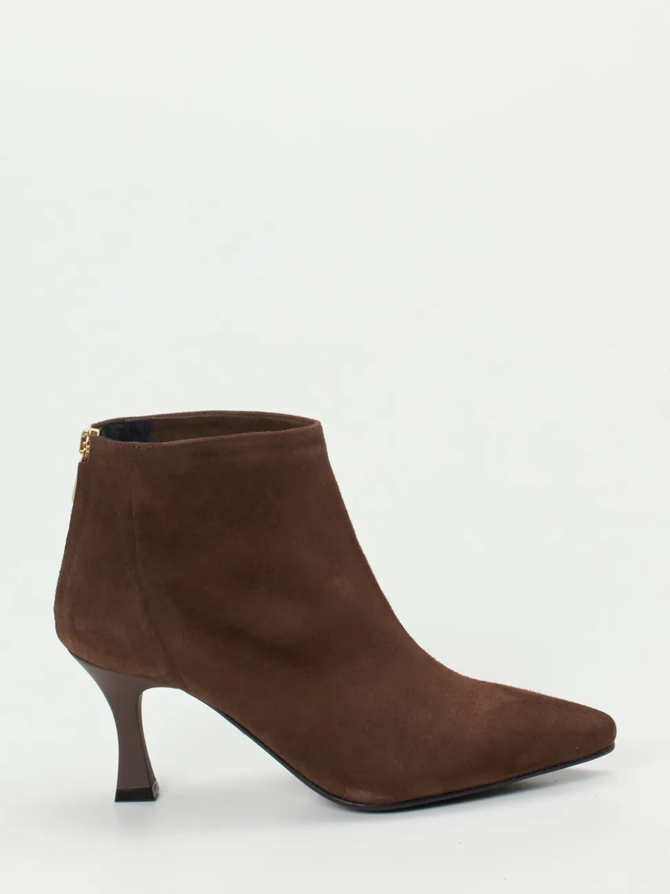 Konstantin Starke – Ankle Boots aus Veloursleder braun