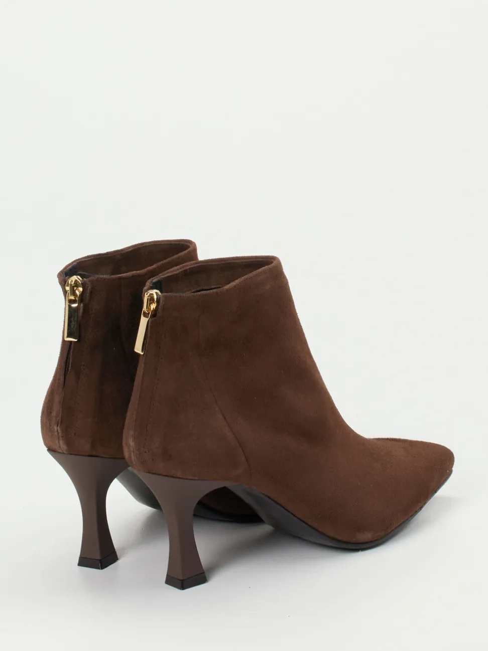 Konstantin Starke – Ankle Boots aus Veloursleder braun
