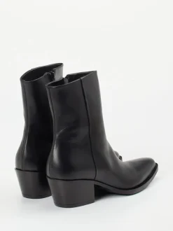 Konstantin Starke – Ankle Boots aus Kalbleder Schwarz