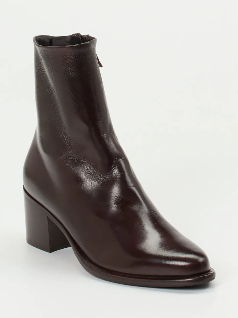 Konstantin Starke – Ankle Boots aus Lammleder Dunkelbraun
