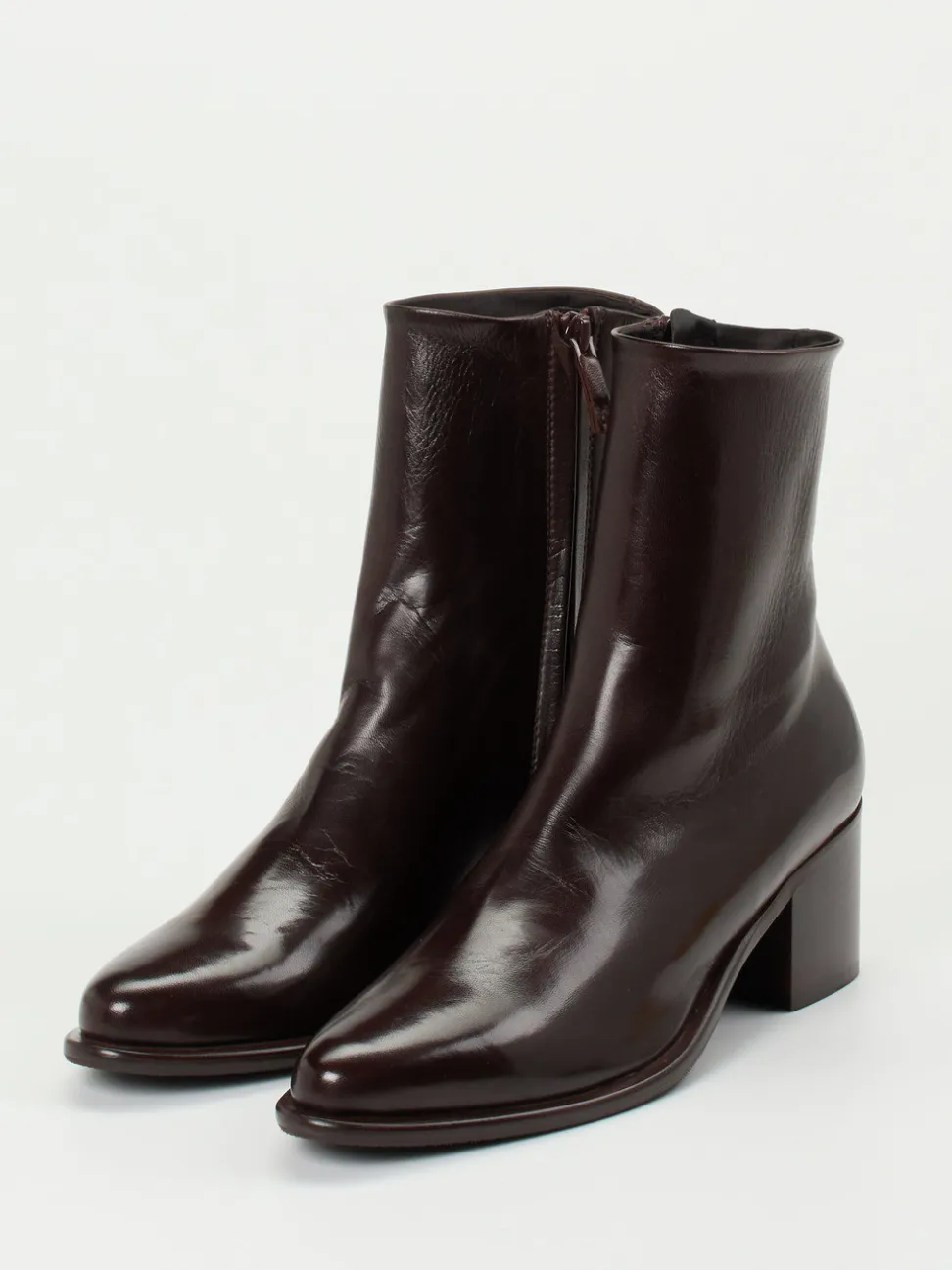 Konstantin Starke – Ankle Boots aus Lammleder Dunkelbraun