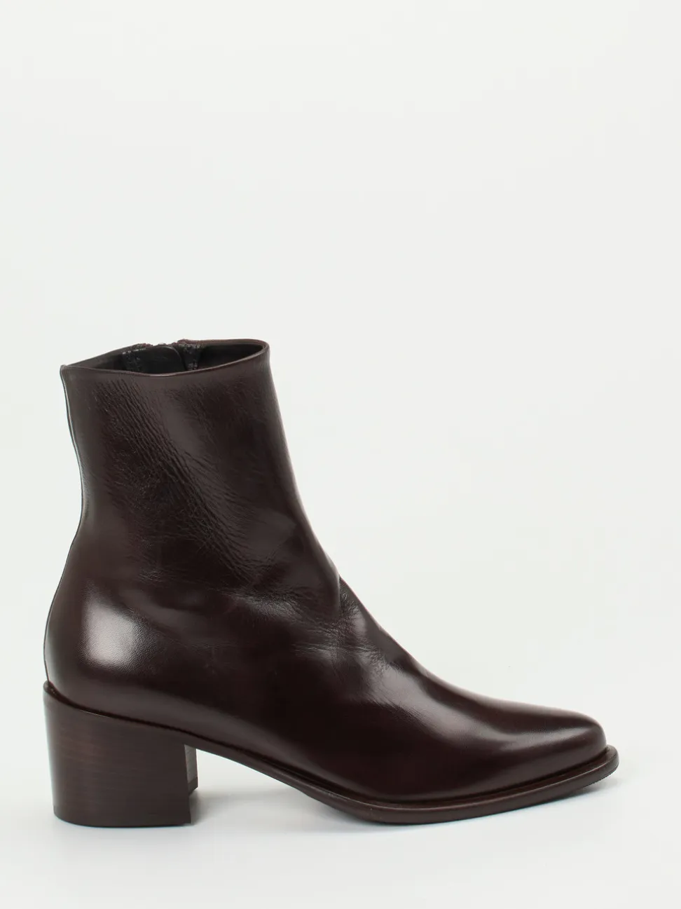 Konstantin Starke – Ankle Boots aus Lammleder Dunkelbraun