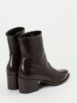 Konstantin Starke – Ankle Boots aus Lammleder Dunkelbraun