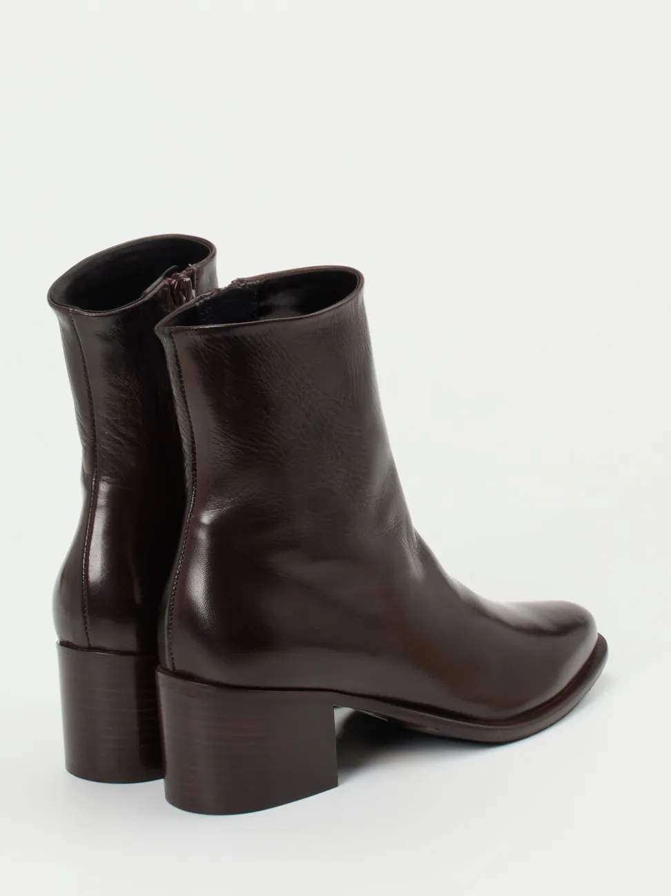 Konstantin Starke – Ankle Boots aus Lammleder Dunkelbraun