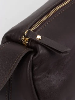 Konstantin Starke – Baguette Bag aus Lammleder Dunkelbraun