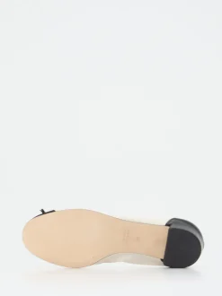 Konstantin Starke – Ballerina-Pumps aus Lammleder Offwhite