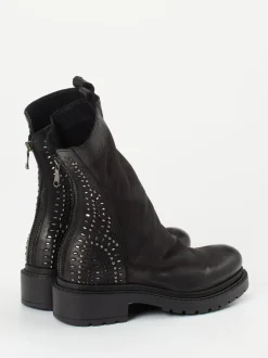 Konstantin Starke – Biker Boots aus Nubukleder schwarz