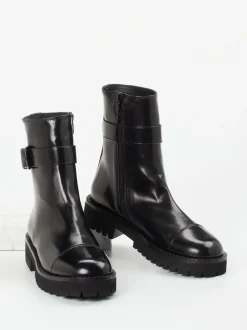 Konstantin Starke – Biker Boots aus Lammleder Schwarz