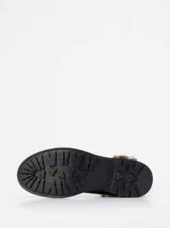 Konstantin Starke – Biker-Stiefelette aus Kalbleder braun