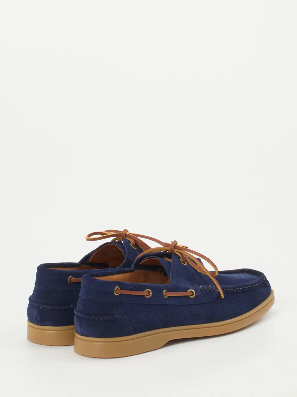 Konstantin Starke – Bootsschuhe aus Veloursleder marineblau