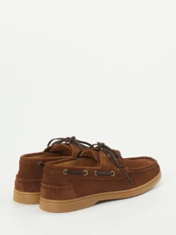 Konstantin Starke – Bootsschuh aus Veloursleder rostbraun