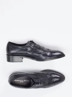Konstantin Starke – Brogues aus Lammleder tiefschwarz