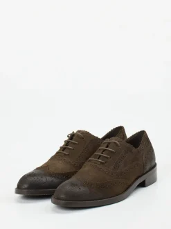 Konstantin Starke – Brogues aus Veloursleder mokkabraun