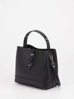 Konstantin Starke – Bucket Bag aus Kalbleder Schwarz