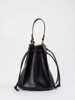 Konstantin Starke – Bucket Bag aus Kalbleder Schwarz