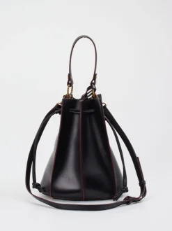 Konstantin Starke – Bucket Bag aus Kalbleder Schwarz