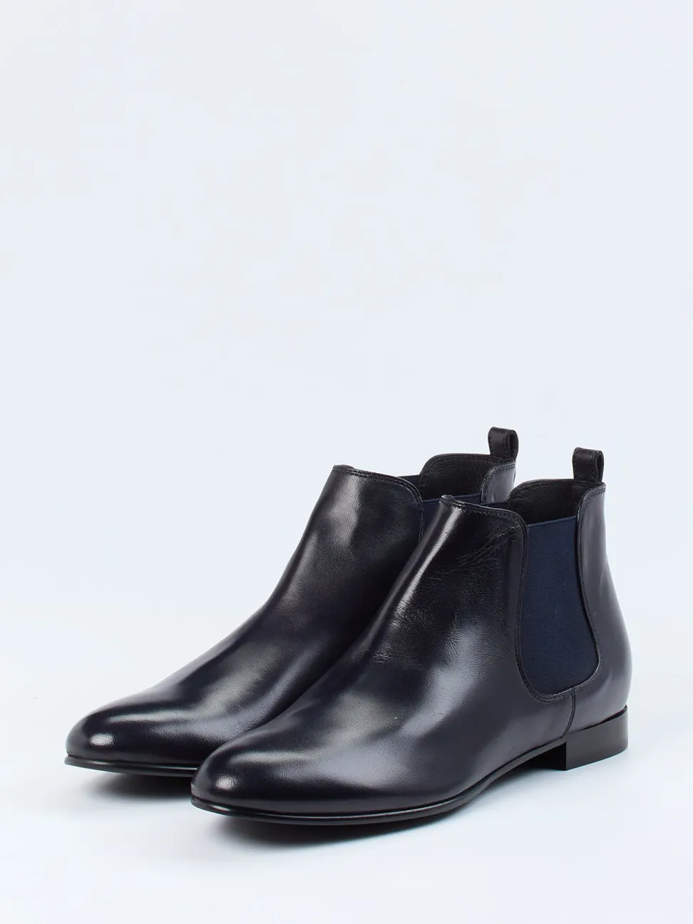 Konstantin Starke – Chelsea Boots aus Lammleder blau