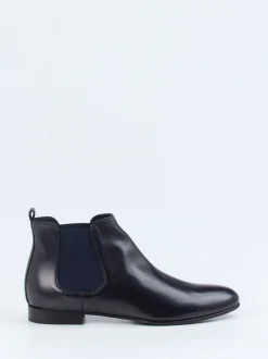 Konstantin Starke – Chelsea Boots aus Lammleder blau