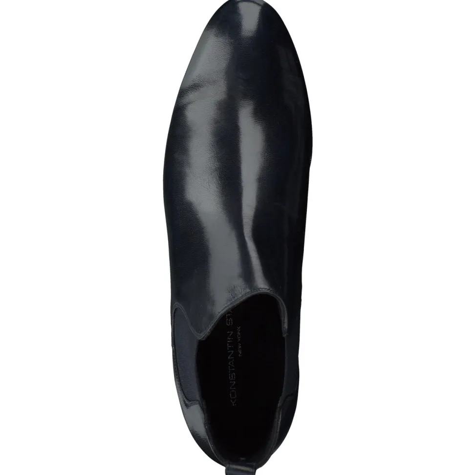 Konstantin Starke – Chelsea Boots aus Lammleder blau