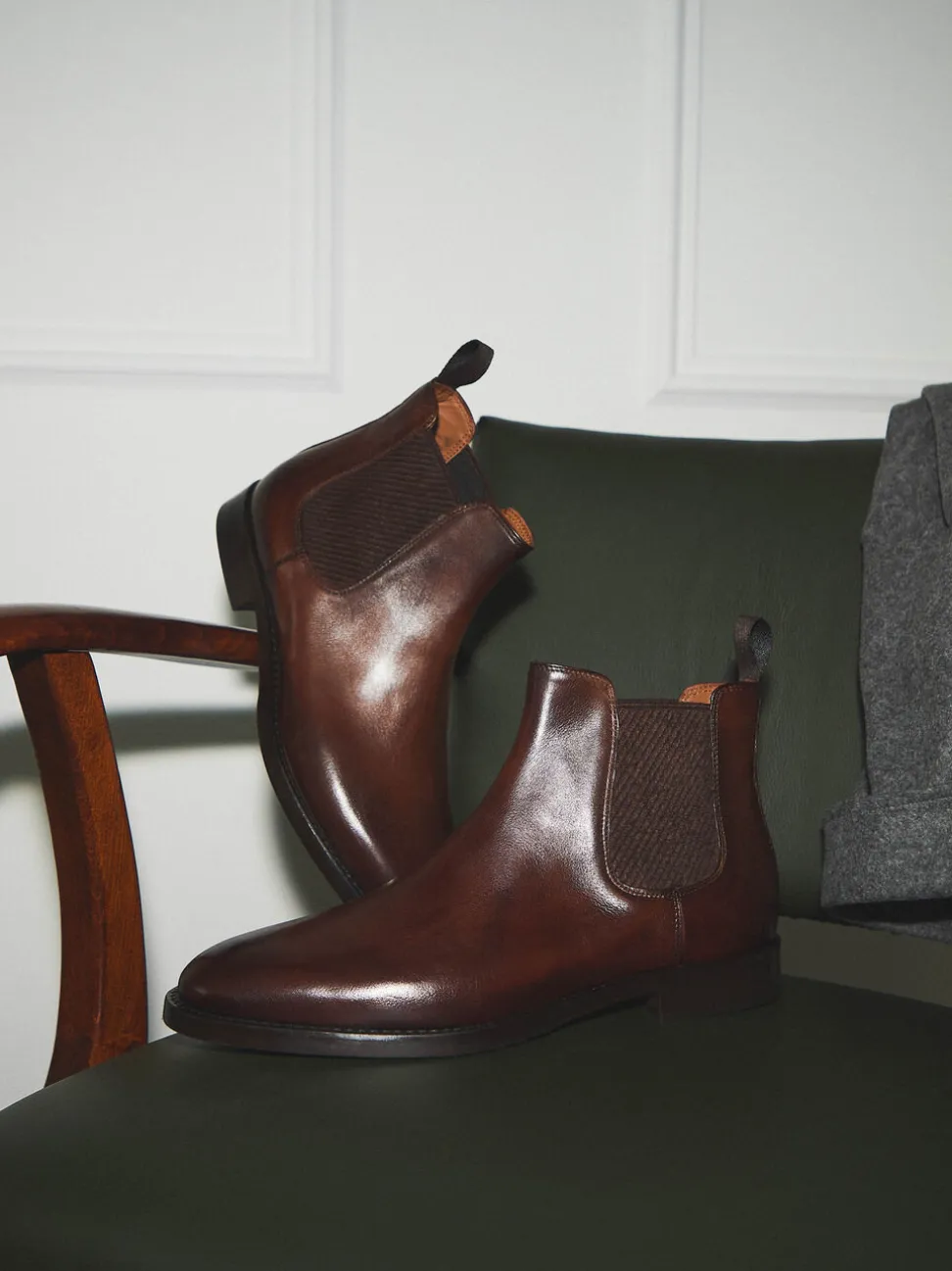 Konstantin Starke – Chelsea Boots aus Kalbleder Braun